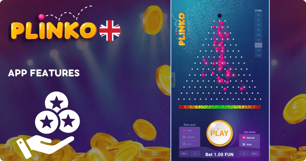 Plinko App Features
